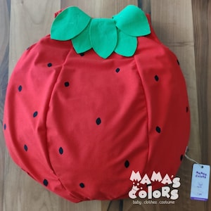 Strawberry Costume, Strawberry Inspired Jumper, Strawberry Unisex Suit for Halloween & Birthday