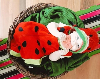 Watermelon Jumpsuit Costume, Fruit Baby Costume