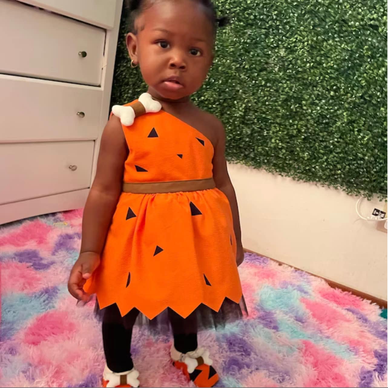 Pebbles Costume for Sweetest Girls Flintstones Birthday Party