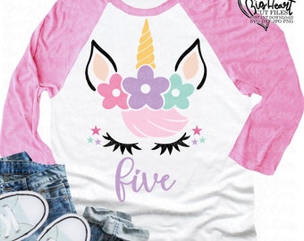 Download Five Unicorn Svg Etsy