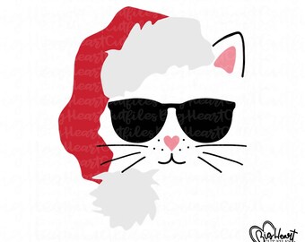 Download Christmas Cat Svg Etsy