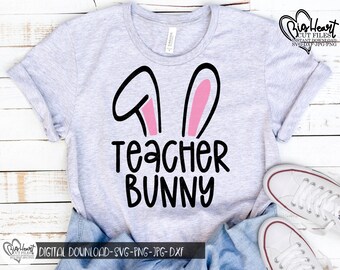 Download Bunny Teacher Svg Etsy