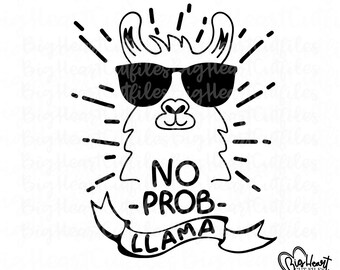 Download Free Llama Sunglasses Svg Etsy SVG Cut Files