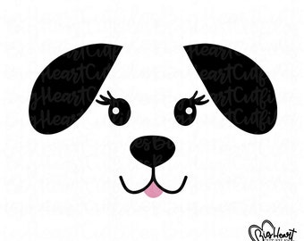 Dog Face Svg Etsy