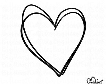 Download Download Free Svg Heart Outline for Cricut, Silhouette ...