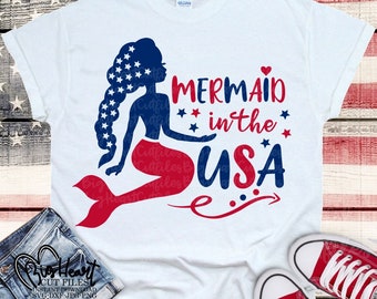 Free Free 186 Mermaid In The Usa Svg SVG PNG EPS DXF File