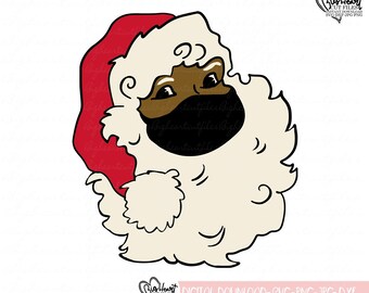 Download Black Santa Svg Etsy PSD Mockup Templates