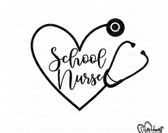 School Nurse Svg Etsy