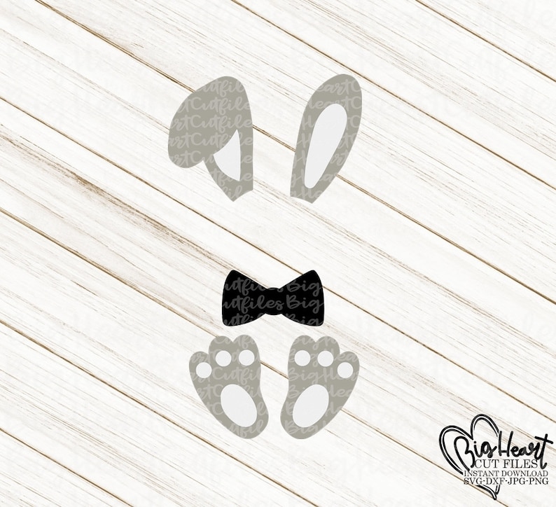 Download Easter Bunny Monogram Svg Png Jpg Dxf Easter Split | Etsy