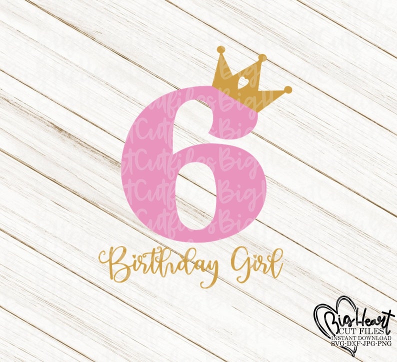 Free Free 278 6Th Birthday Princess Svg SVG PNG EPS DXF File