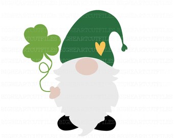 St Patricks Day Svg, Png, Jpg, Dxf, Leprechaun Svg, Gnome Svg, Gnome Shirt Design, St Patrick's Design, Shamrock Svg, Silhouette, Cricut