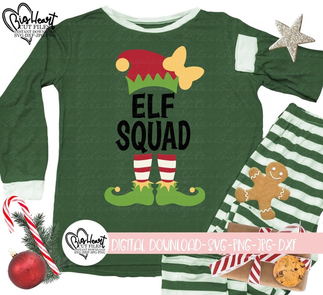Elf Squad Svg Png Jpg Dxf Christmas Elf Svg Kids - Etsy