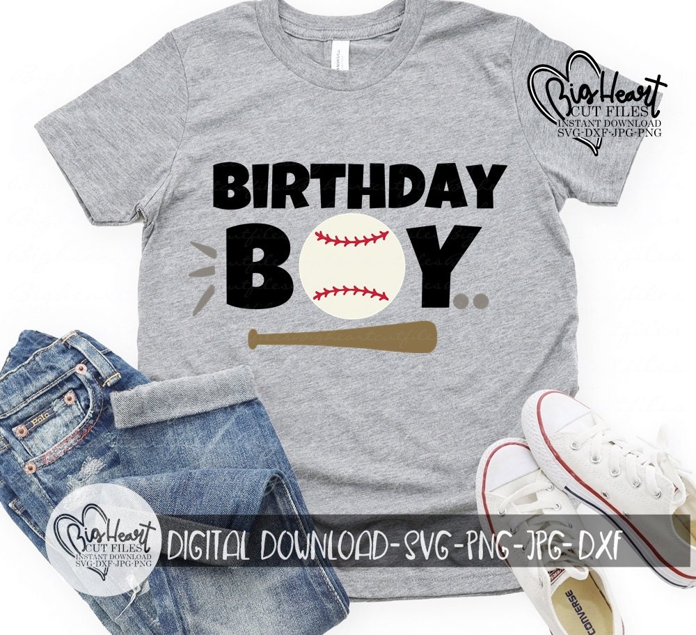 Baseball Birthday Boy Svg, Png, Jpg, Dxf, Boy Birthday Svg, Baseball Birthday Shirt Design, For Silhouette, For Cricut, Sublimation