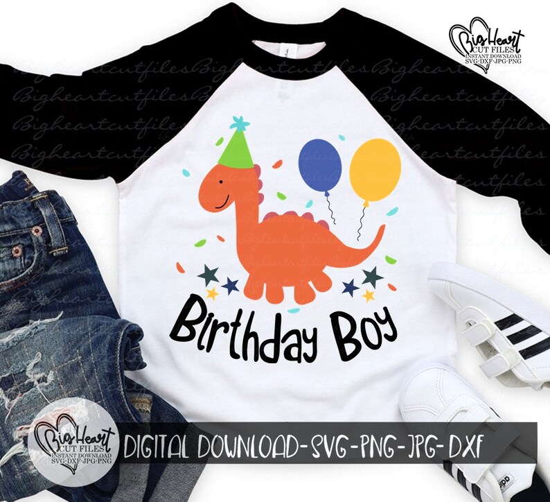 Download Art Collectibles Clip Art Png Dinosaur Birthday Boy Svg Dinosaur Svg Dxf Boy Birthday Shirt Design Sublimation Jpg Silhouette Cute Dinosaur Cut File Cricut