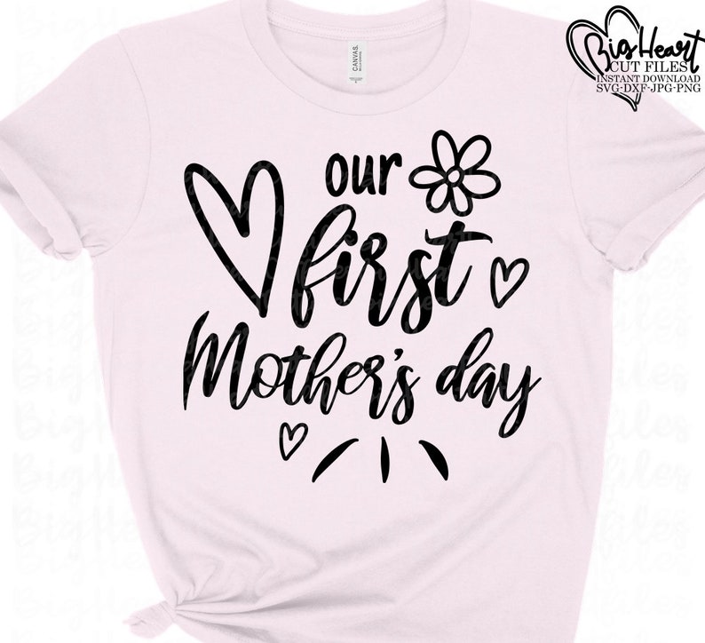 Download Our First Mothers Day Svg Png Jpg Dxf Mommy and Me Svg | Etsy