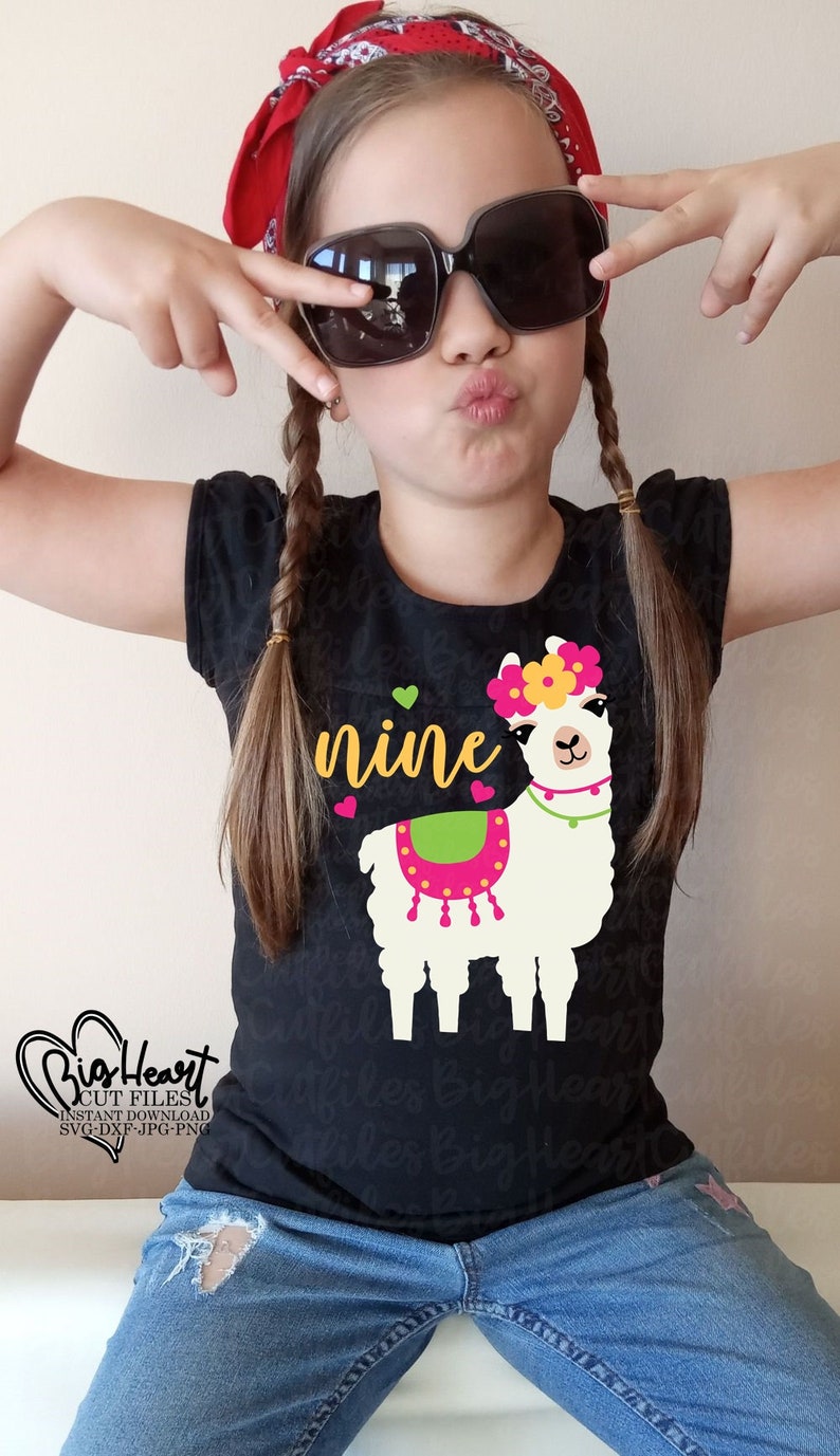 Download Llama 9th Birthday Svg Llama Svg LLama Birthday Svg Ninth ...