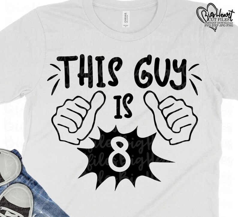 Download This Guy Is 8 Svg Cricut Cut File Dxf Jpg Png 8th Birthday Shirt Svg Silhouette Cut File 8th Birthday Boy Svg Eighth Birthday Svg Clip Art Art Collectibles