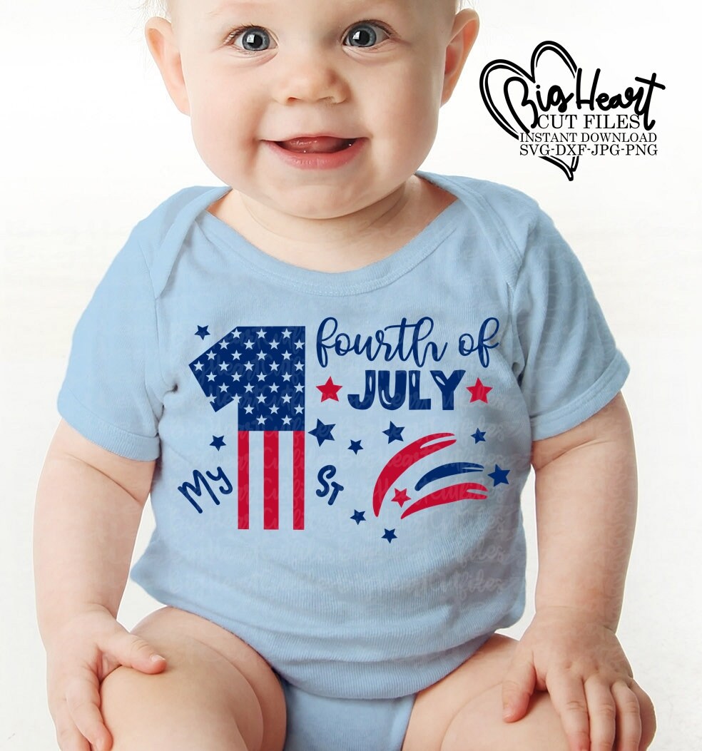 My 1st Fourth of July Svg Png Jpg Dxf 4th of July Svg - Etsy