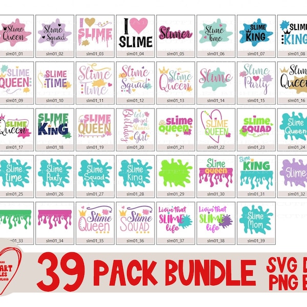 Slime Svg Bundle, Slime Svg, Png, Dxf, Eps, Slime Clipart, Slime Cut files, Slime King Svg, Slime Queen Svg, Silhouette, Cricut, Sublimation