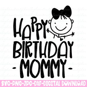 Alles Gute zum Geburtstag Mami Amulette Png Jpg Dxf, Mama Geburtstag Plotterdatei geschnitten