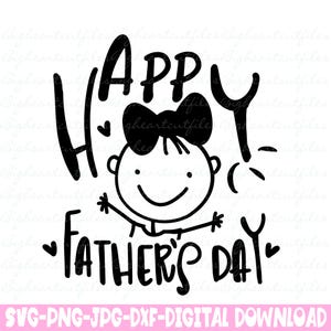 父の日おめでとう SVG PNG Jpg Dxf 最初の父の日カットファイル デジタルダウンロード