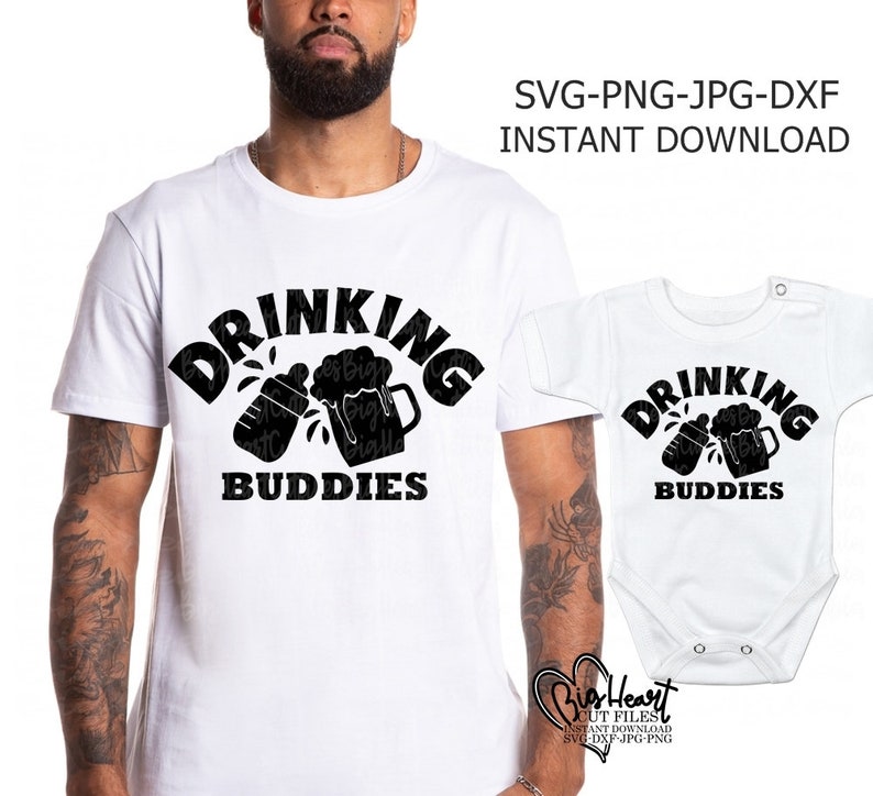 Download Drinking Buddies Svg Png Jpg Dxf Father Son Shirts Svg | Etsy