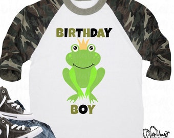 Frog Birthday Boy Svg, Png, Jpg, Dxf, Frog Prince Svg, Boy Birthday Svg, Frog Birthday Party Svg, Frog Design, Silhouette, Cricut cut