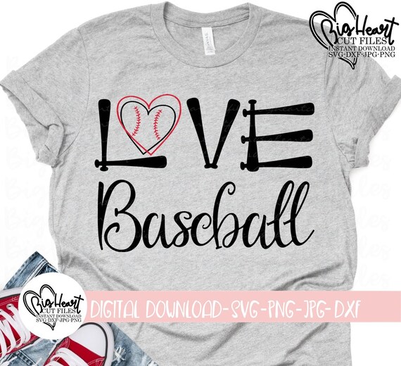 Download Baseball Svg Png Jpg Dxf Baseball Heart Svg Love Baseball ...