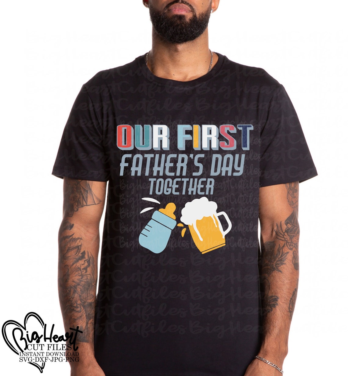 Our First Fathers Day Together Svg Png Jpg Dxf Father Son | Etsy