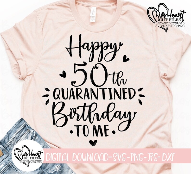 Download 50th Birthday Svg Png Jpg Dxf Quarantine Birthday Svg | Etsy
