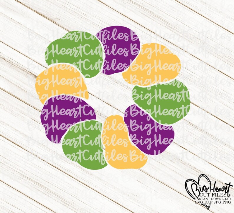 Download Mardi Gras King Cake Svg Png Jpg Dxf King Cake Cut File | Etsy
