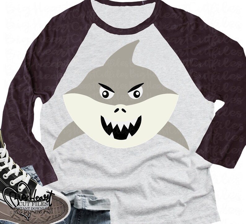 Download Shark Svg Png Jpg Dxf Shark Cut Files Baby Shark Svg | Etsy