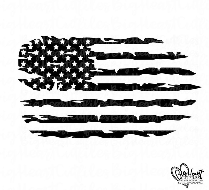 Download Distressed Usa Flag Svg Png Jpg Dxf Usa Flag Cut Files American Flag Svg Cut Files Silhouette And Cricut Cut File Instant Download Clip Art Art Collectibles Shantived Com