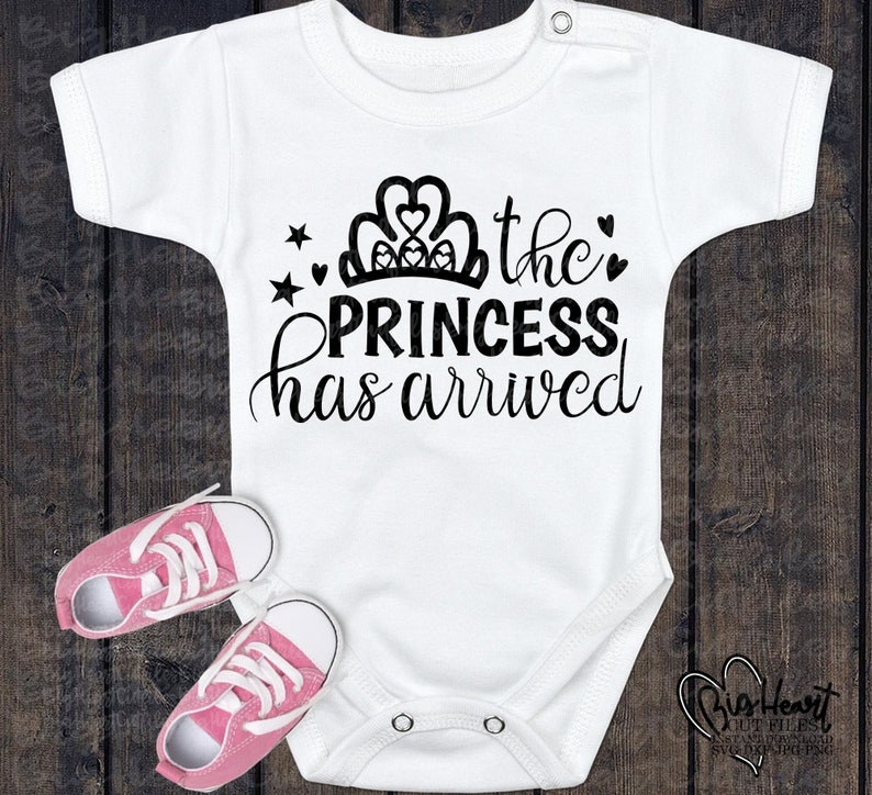 Download Clip Art Dxf Princess Svg Png Newborn Svg New Baby Svg Silhouette Cricut Cut The Princess Has Arrived Svg Jpg Princess Crown Baby Girl Svg Art Collectibles
