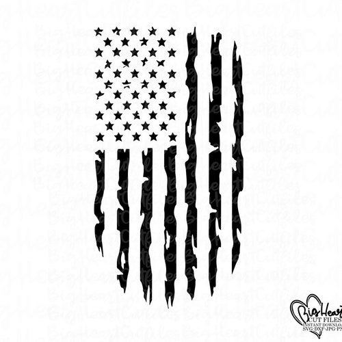 Distressed USA Flag Svgpngjpgdxfusa Flag Cut - Etsy