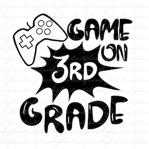 Spiel auf 3.Grad-Svg, Png, Jpg, Dxf, Drittes-Grad-Svg, 3.Grad-Svg, Jungen-Schuldesign, Lehrer-Svg, Back to School-Svg, Silhouette, Cricut