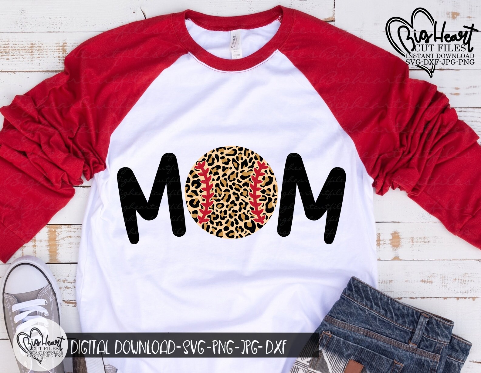 Download Leopard Baseball Mom Svg Png Jpg Dxf Baseball Mom | Etsy
