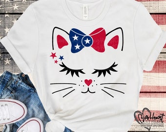 Cat fourth of july shirt Clearance