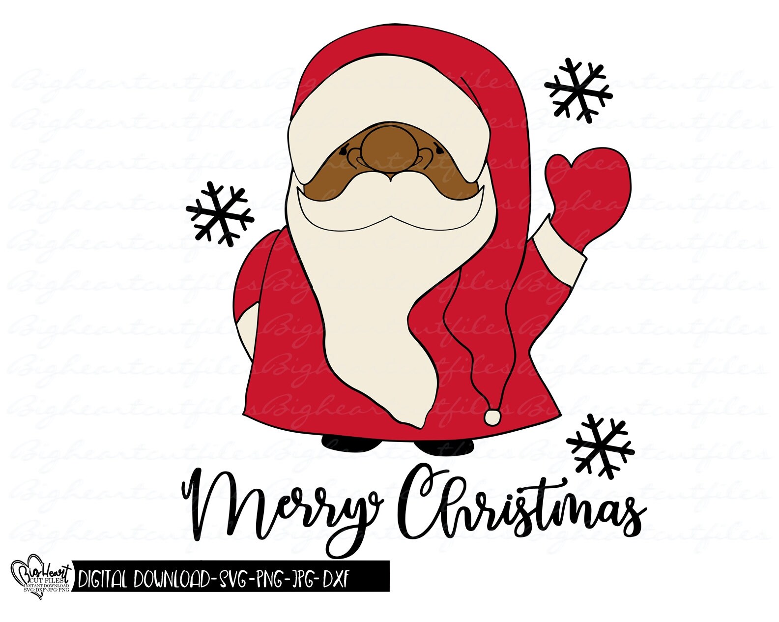Buy Santa Claus Svg Png Jpg Dxf African American Santa Claus Online in  India - Etsy