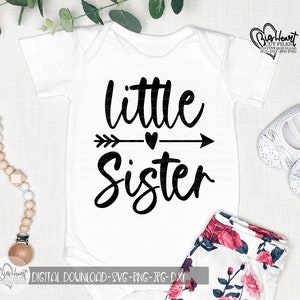Kleine Schwester geschnitten Datei, Cricut, Sublimation