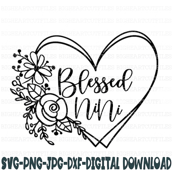 Womens Blessed To Be Called Nini - Cross Flower-Grandma Tee Womens Blessed To Be Called Nini - Cross Flower-Grandma Tee
