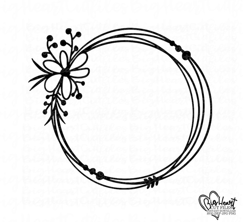 Free Free 132 Svg Flower Wreath Free SVG PNG EPS DXF File