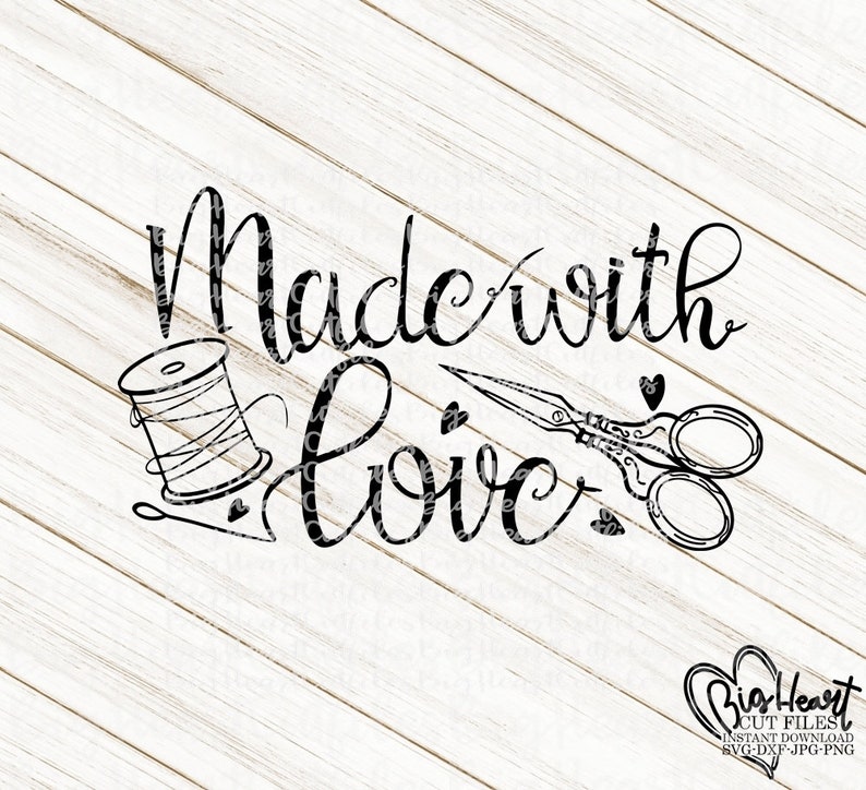 Download Made With Love Svg Png Jpg Dxf Handmade Svg Handmade | Etsy