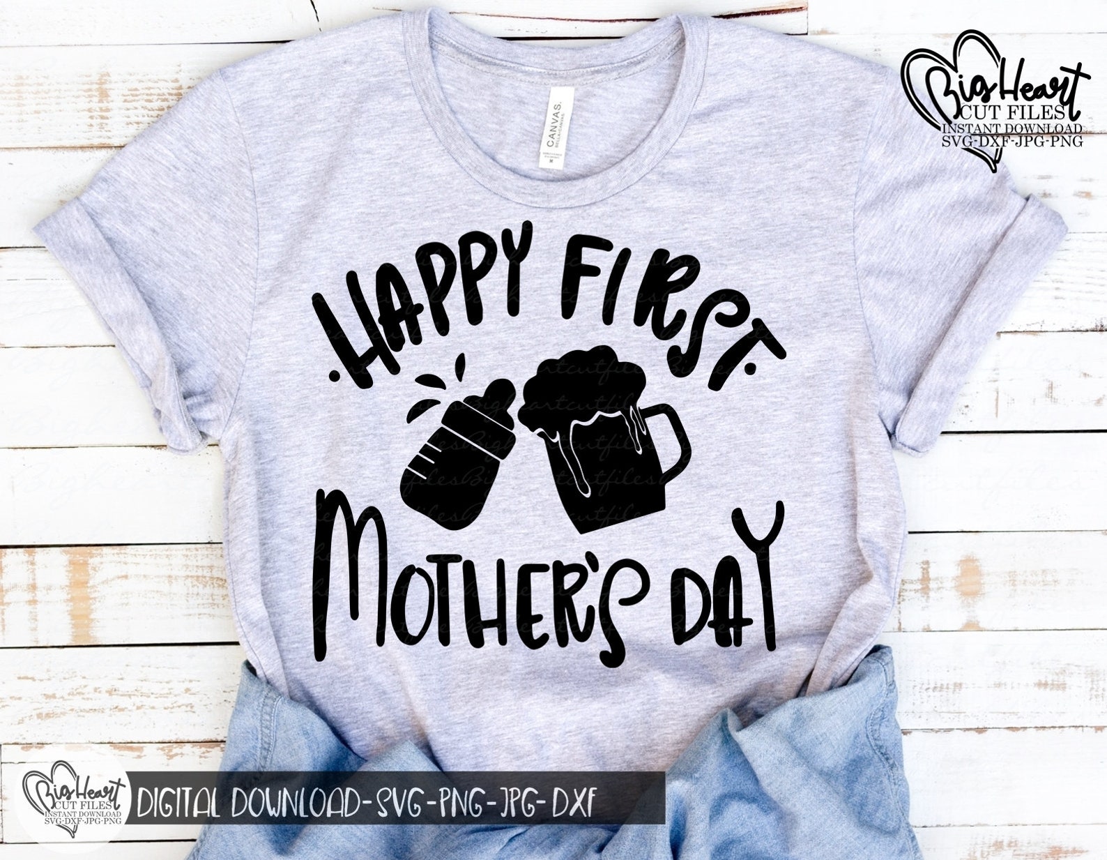 Happy First Mother’s Day Svg Png Jpg Dxf First | Etsy