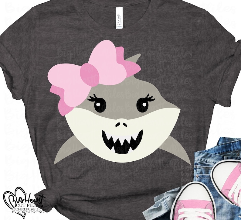 Download Girl Shark Svg Png Jpg Dxf Baby Shark Svg Shark Birthday ...
