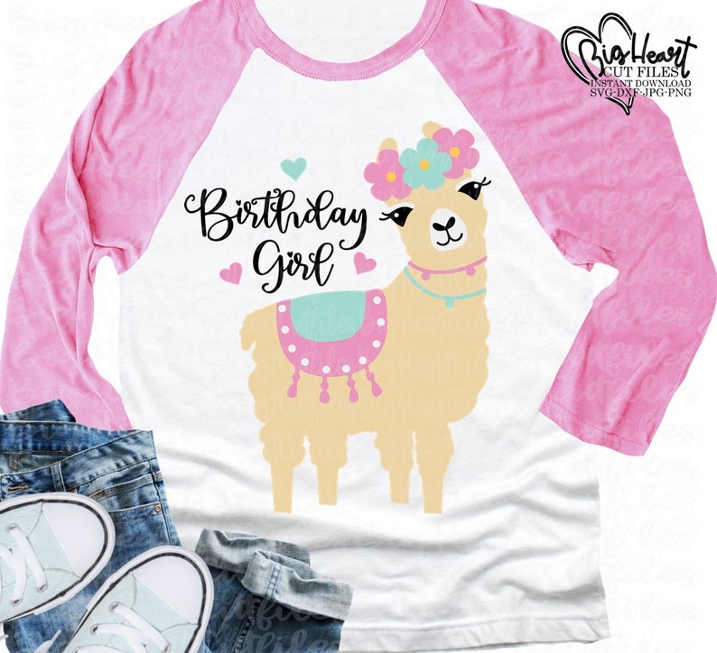 Alpaca Svg Llama Svg Llama Birthday Girl Svg PngJpgDxf | Etsy