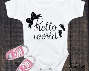 Personalised Hello World Im Name Glitter Baby Romper Babygrow New Baby Gifts Newborn baby Gifts Personalised Babywear Hospital Outfit Personalised Hello World Im Name Glitter Baby Romper Babygrow New Baby Gifts Newborn baby Gifts Personalised Babywear Hospital Outfit