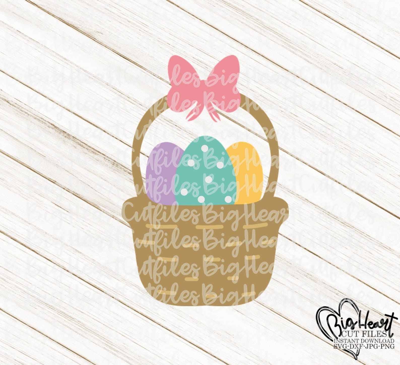 Easter Basket Svg Png Jpg Dxf Easter Svg Basket Svg | Etsy