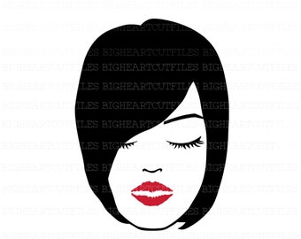 African American Woman Svg, Png, Jpg, Dxf, Afro Woman Svg, Black Girl Svg, Black Woman Svg, Afro Woman Face, Queen svg, Silhouette, Cricut,