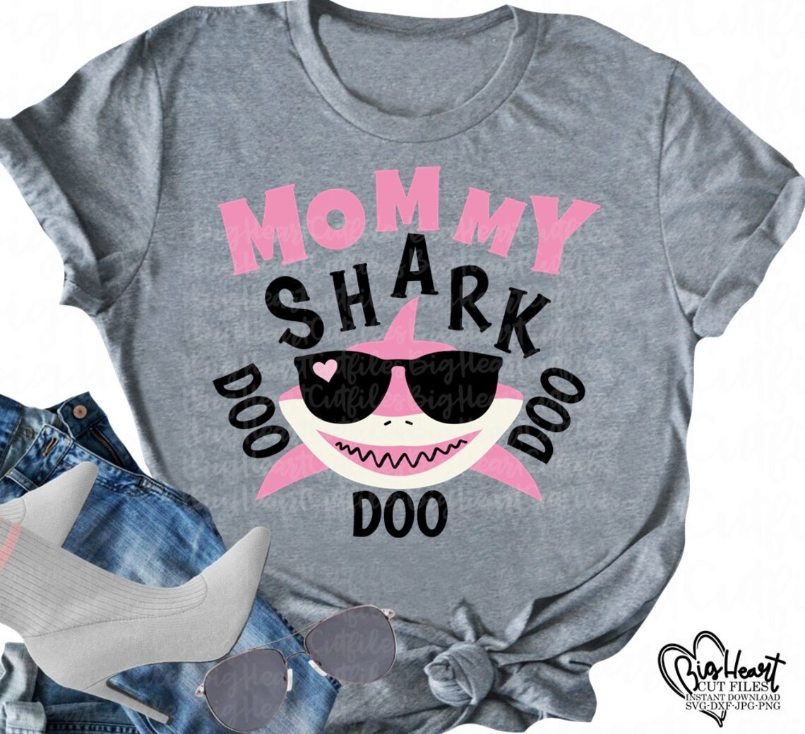 Download Mommy Shark SvgShark Birthday svg doo doo doo svgFamily | Etsy